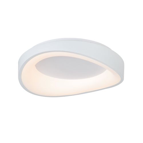 InLight Πλαφονιέρα οροφής LED 72W 3CCT (by tuya) από λευκό μέταλλο και ακρυλικό D:45cm (42033-White)